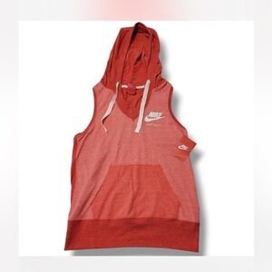 Nike Red Hooded Tank Top